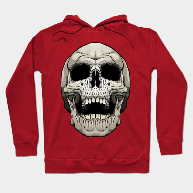 Skull Hoodie by forcefedartanddesign